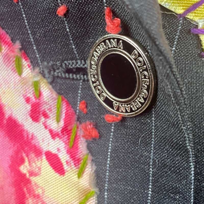 Dolce & Gabbana Blazer mit Nadelstreifen und Stick