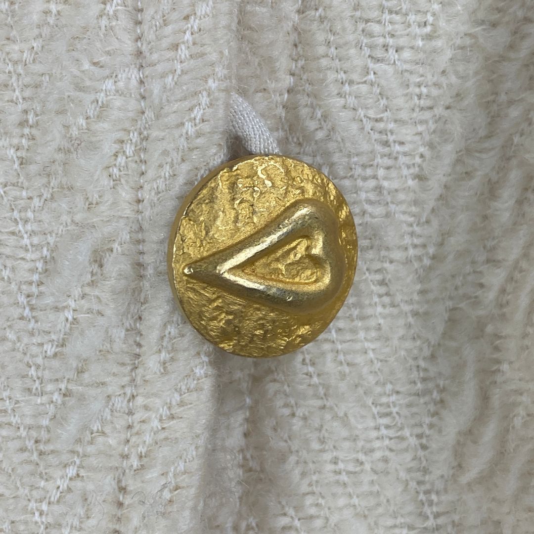 Gianni Versace Tweed-Jacke Creme