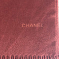 Chanel Schal mit Fransen Bordeaux