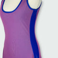 Chanel Kleid Sportlich Lila Blau