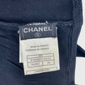 Chanel Kleid Schwarz mit weißem Chanel Stick