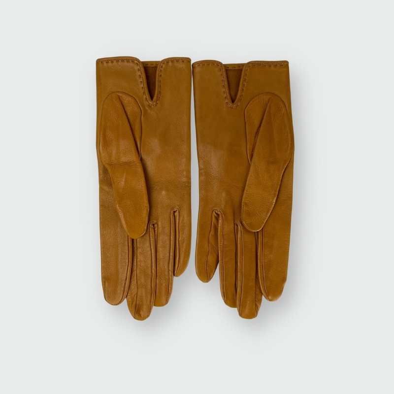 Hermès Handschuhe Leder Cognac