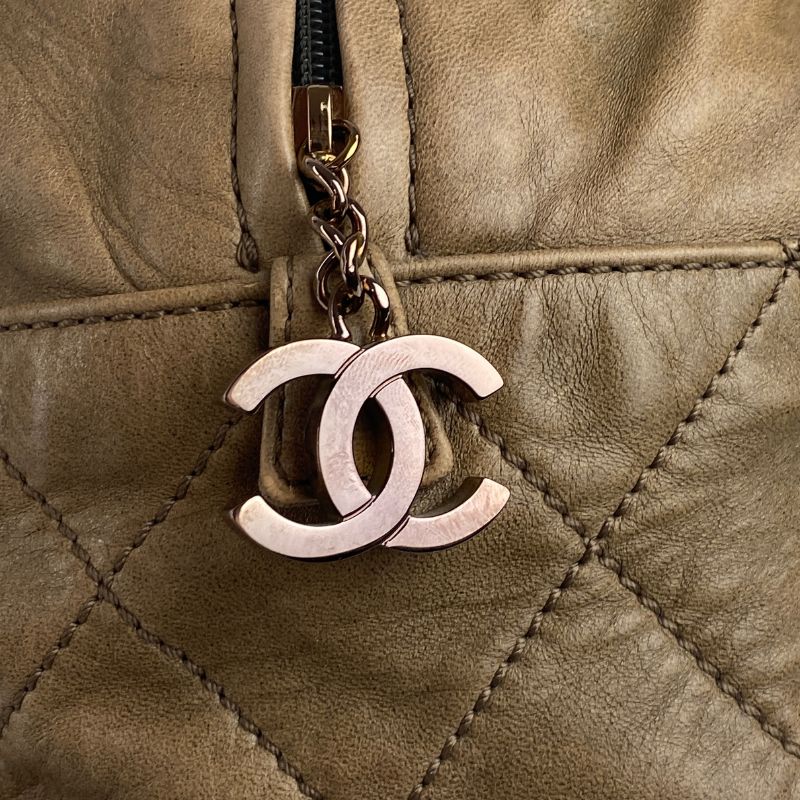 Chanel Bowling Bag beige