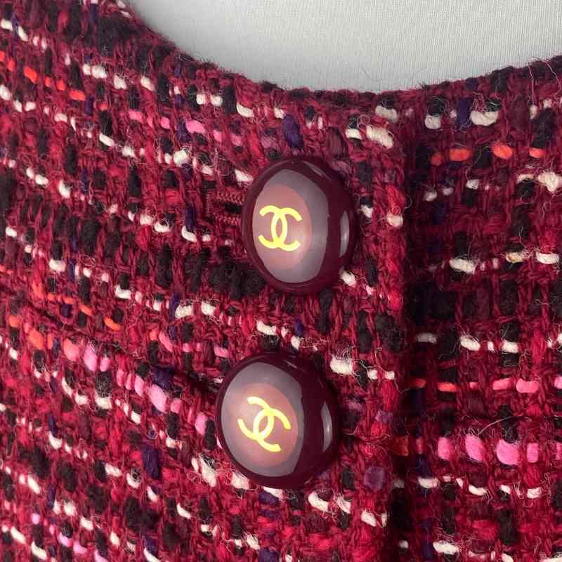 Chanel Tweed-Langmantel