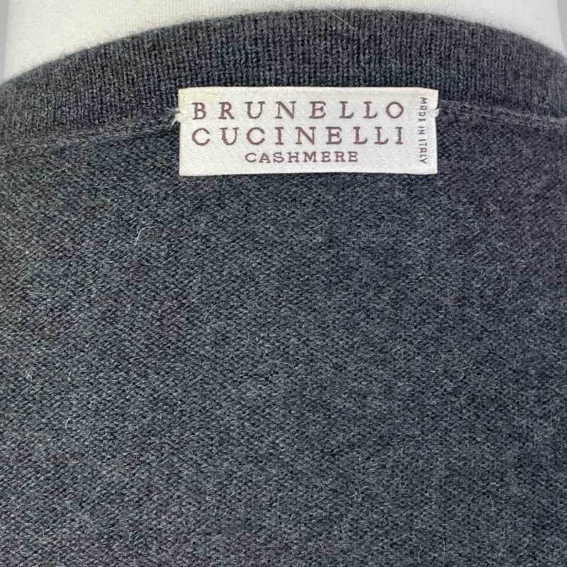 Brunello Cucinelli Fransen Jäckchen Grau