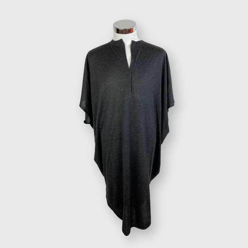 Brunello Cucinelli Poncho-Kleid Grau