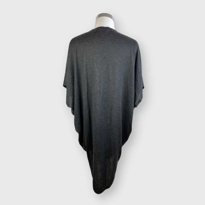 Brunello Cucinelli Poncho-Kleid Grau