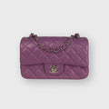 Chanel Mini Rectangular Purple Lambskin