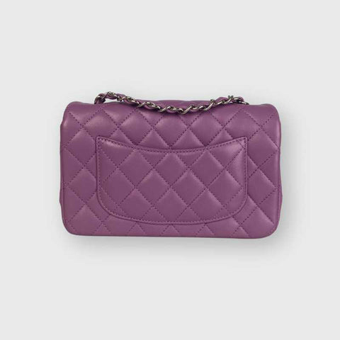 Chanel Mini Rectangular Purple Lambskin