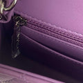 Chanel Mini Rectangular Purple Lambskin