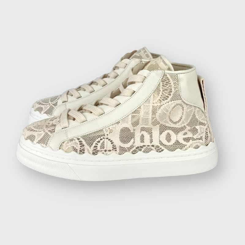 Chloé Sneaker Spitze Creme