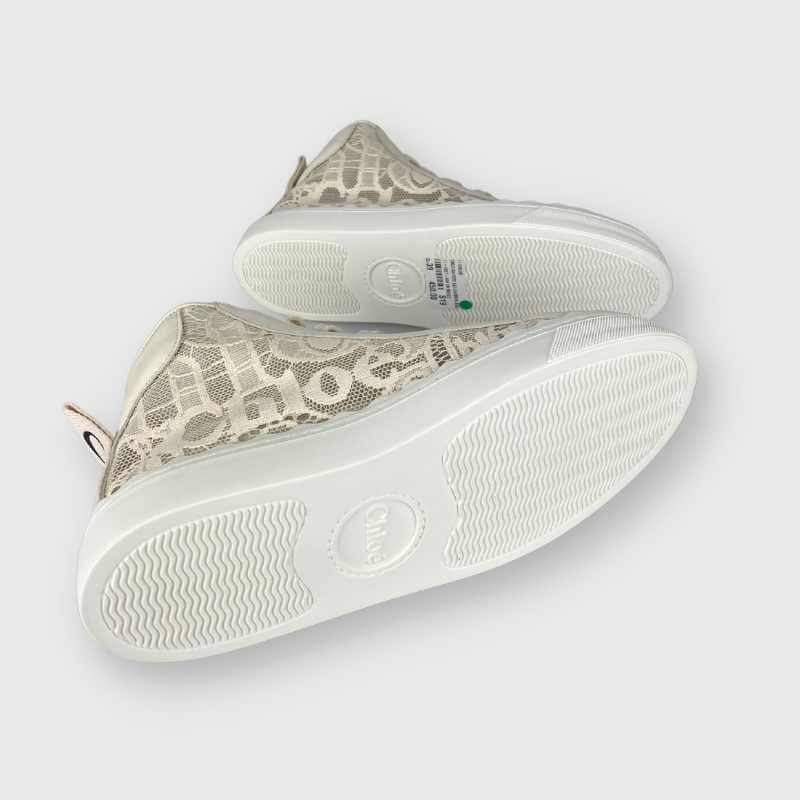 Chloé Sneaker Spitze Creme