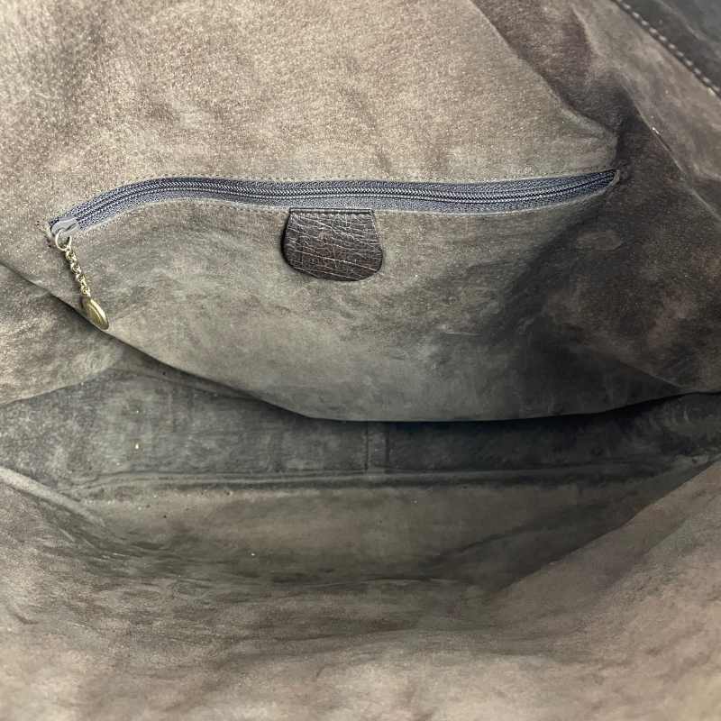 Gucci Messenger Bag Straußenleder Braun