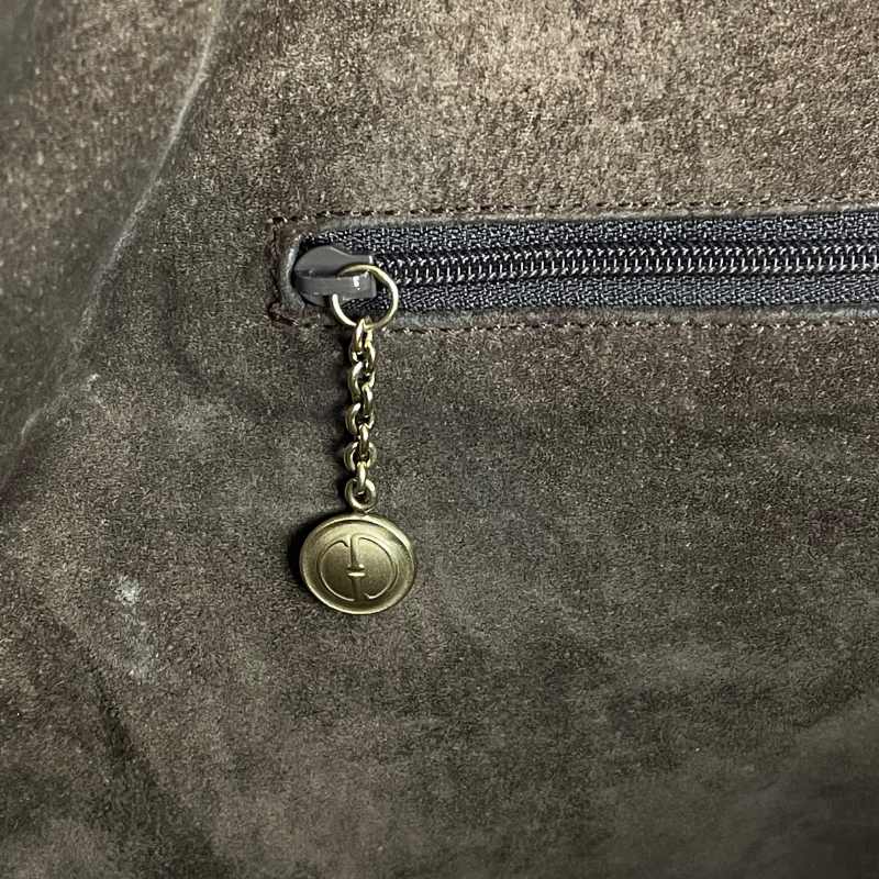 Gucci Messenger Bag Straußenleder Braun