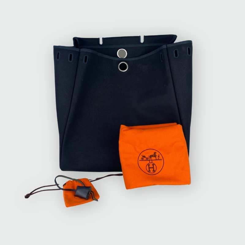 Hermès Herbag 37 Schwarz