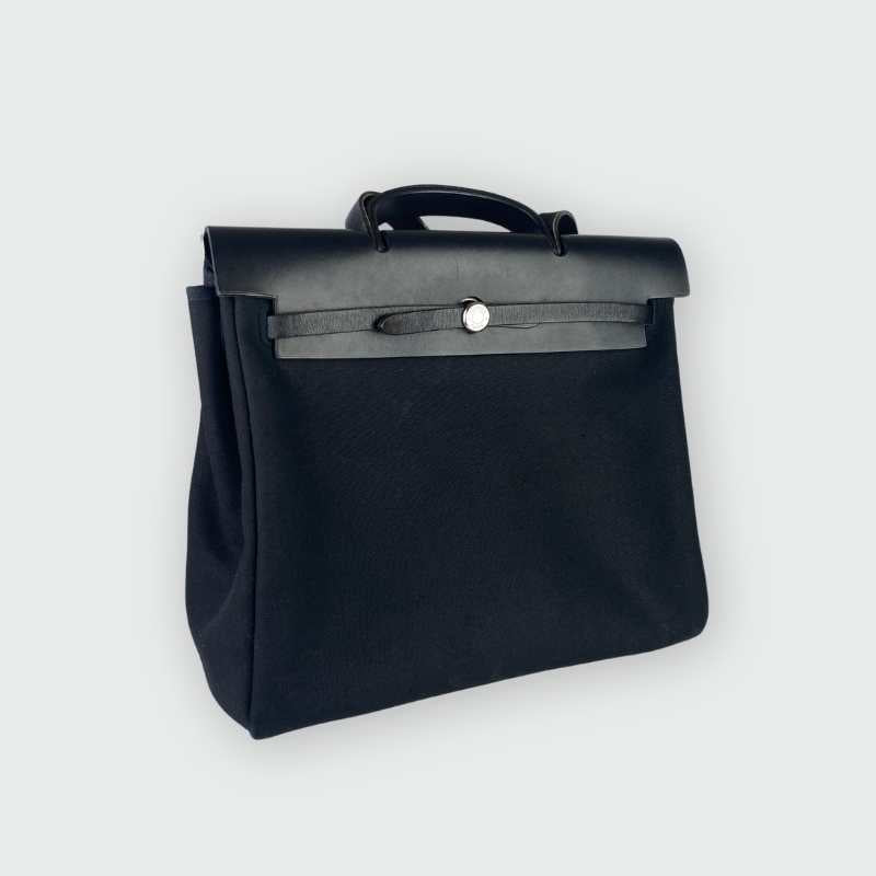 Hermès Herbag 37 Schwarz