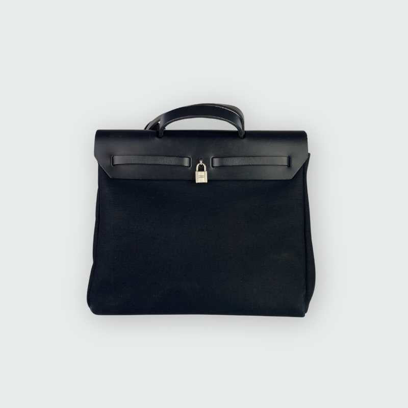 Hermès Herbag 37 Schwarz