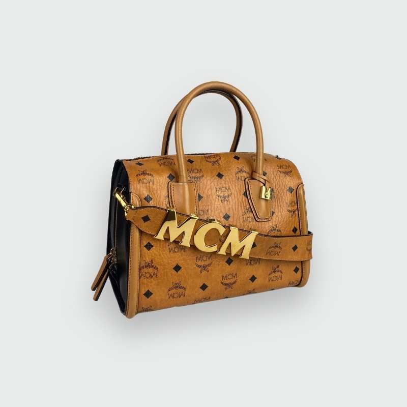 MCM Handtasche in Cognac