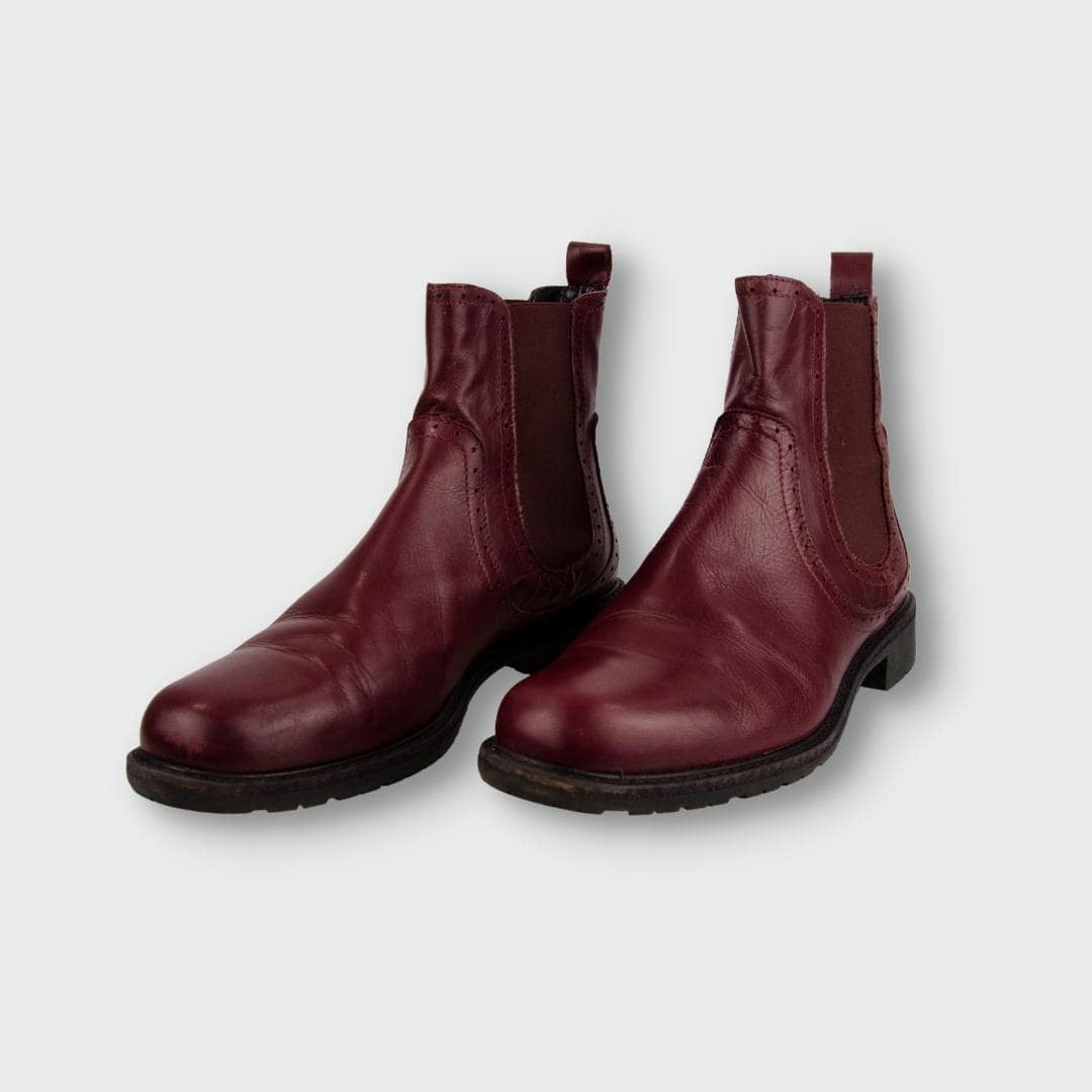 Studio Pollini Budapester Chelsea Boots in Bordeaux