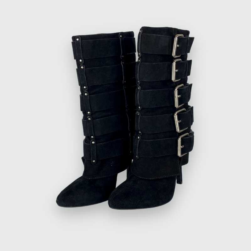 Balmain x Giuseppe Zanotti Schnallen-Heels Schwarz