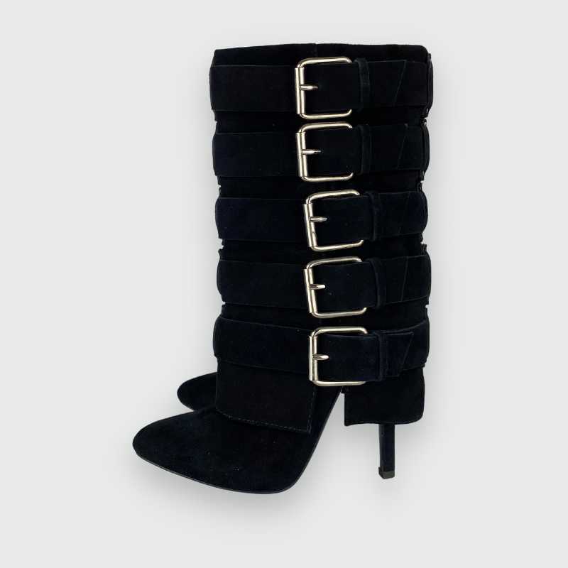 Balmain x Giuseppe Zanotti Schnallen-Heels Schwarz