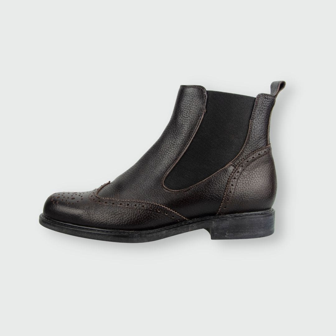 Studio Pollini Chelsea Boots mit Budapester Muster