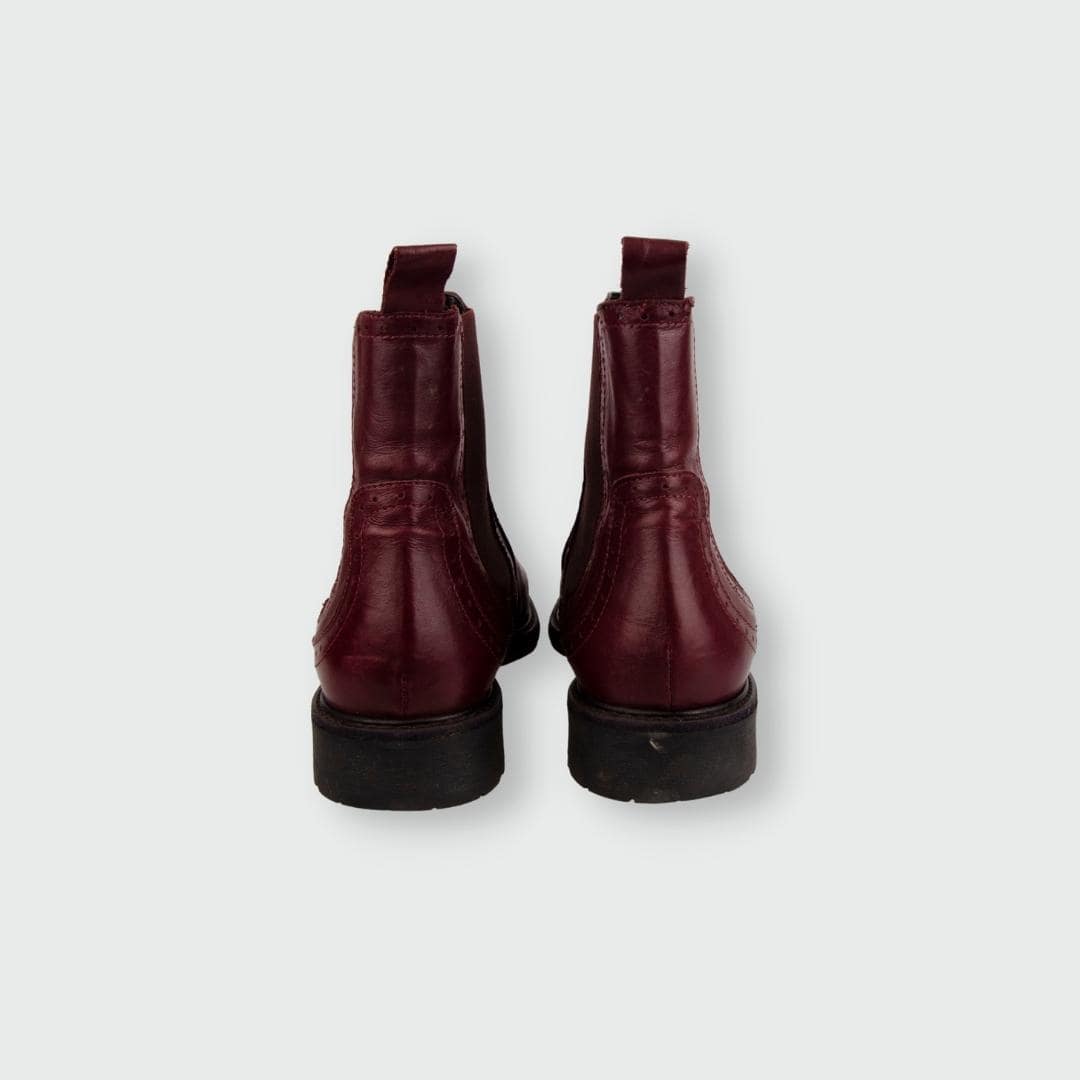 Studio Pollini Budapester Chelsea Boots in Bordeaux